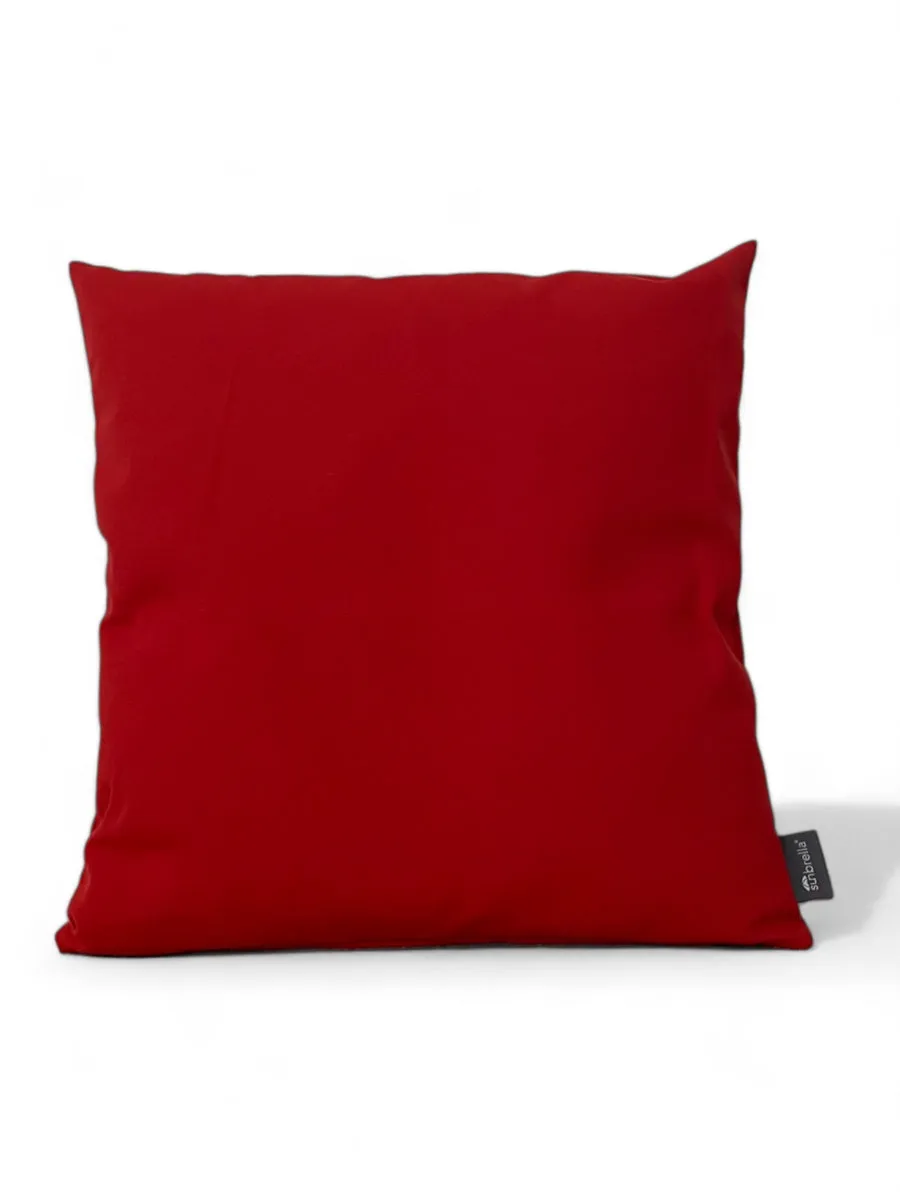 Solids Logo Red cushion – Sunbrella outdoor cushion 45x45
