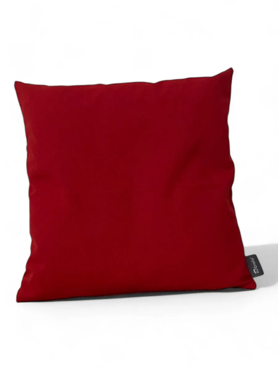 Solids Paris Red cushion – Sunbrella outdoor cushion 45x45